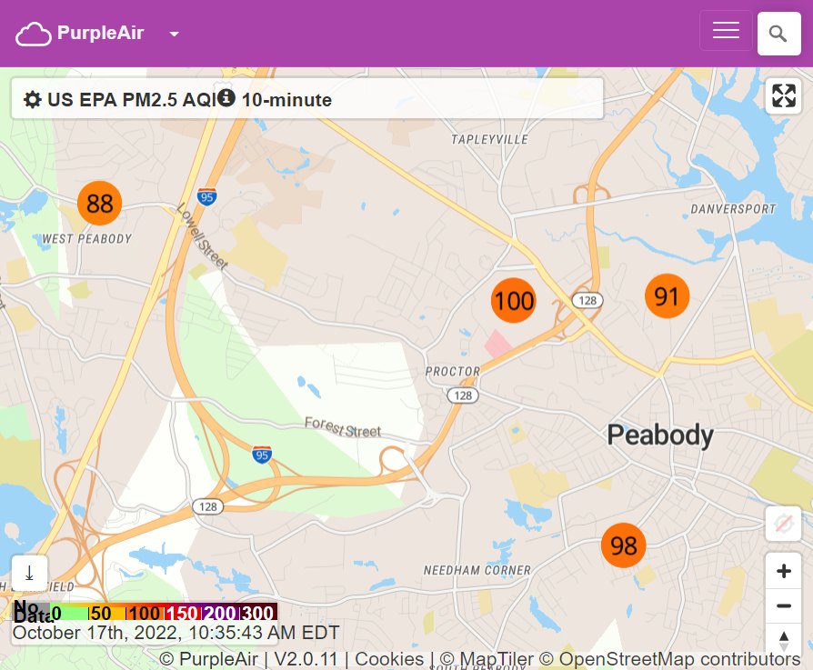 Air quality map