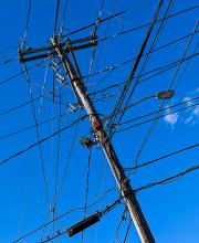 Power lines in Peabody, MA